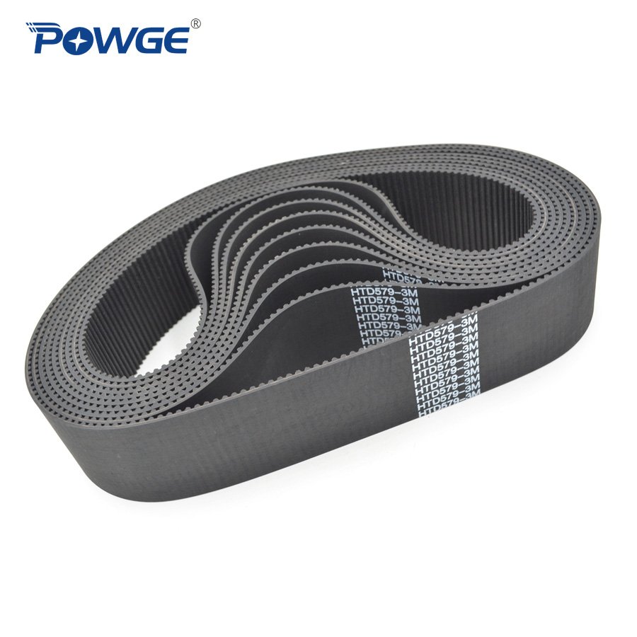 POWGE HTD 3M Synchronous Timing belt Pitch length 576/579/582/585/588/591/594/597/600/603/606/609mm Width 9mm Rubber closed loop