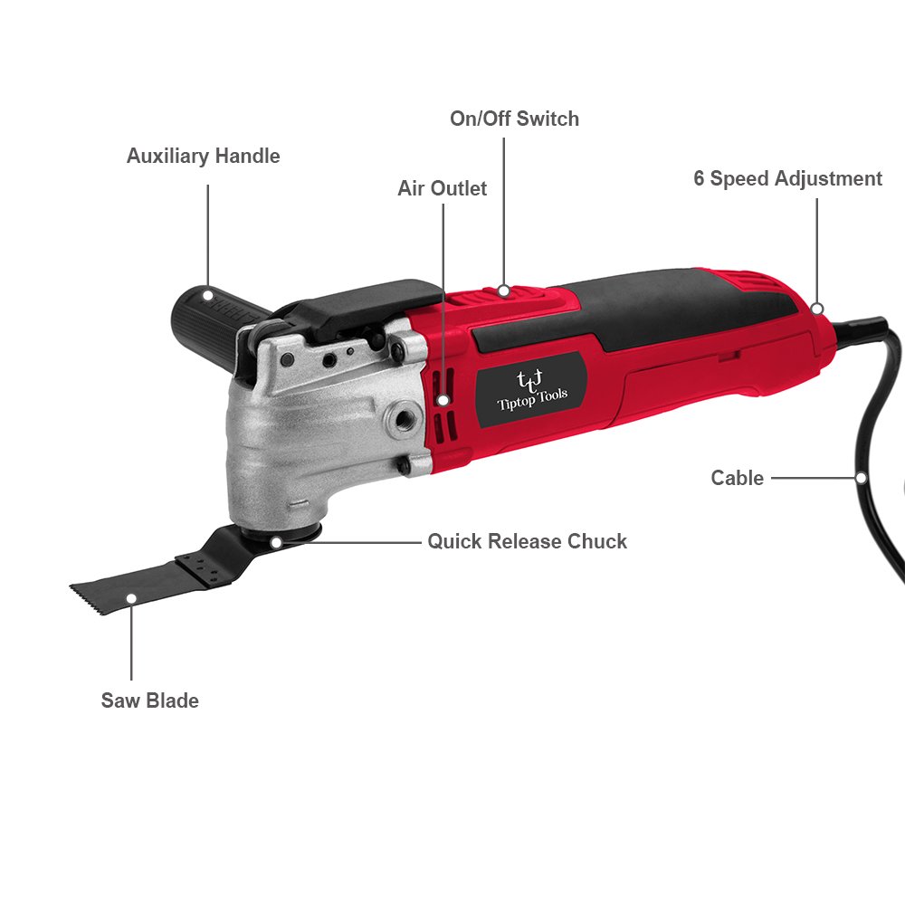 Factory Lowest Price 110V 230V Hand-held 6 Speed Multifunctional Corded Electric Oscillating Saw Tool With Accessories