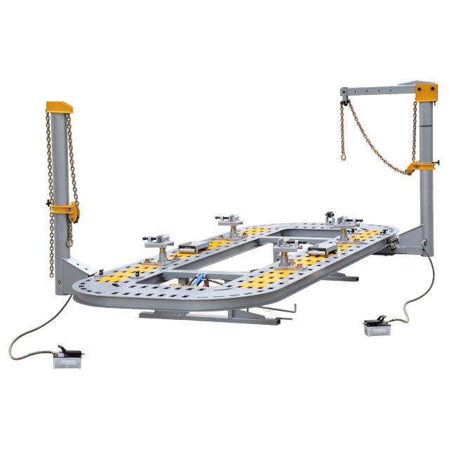 Hot Sale Pneumatic Pump Body Repair Equipment Ten Five Rows Holes Ten Manganese Steel Plate Car Frame Chassis Repair Machine