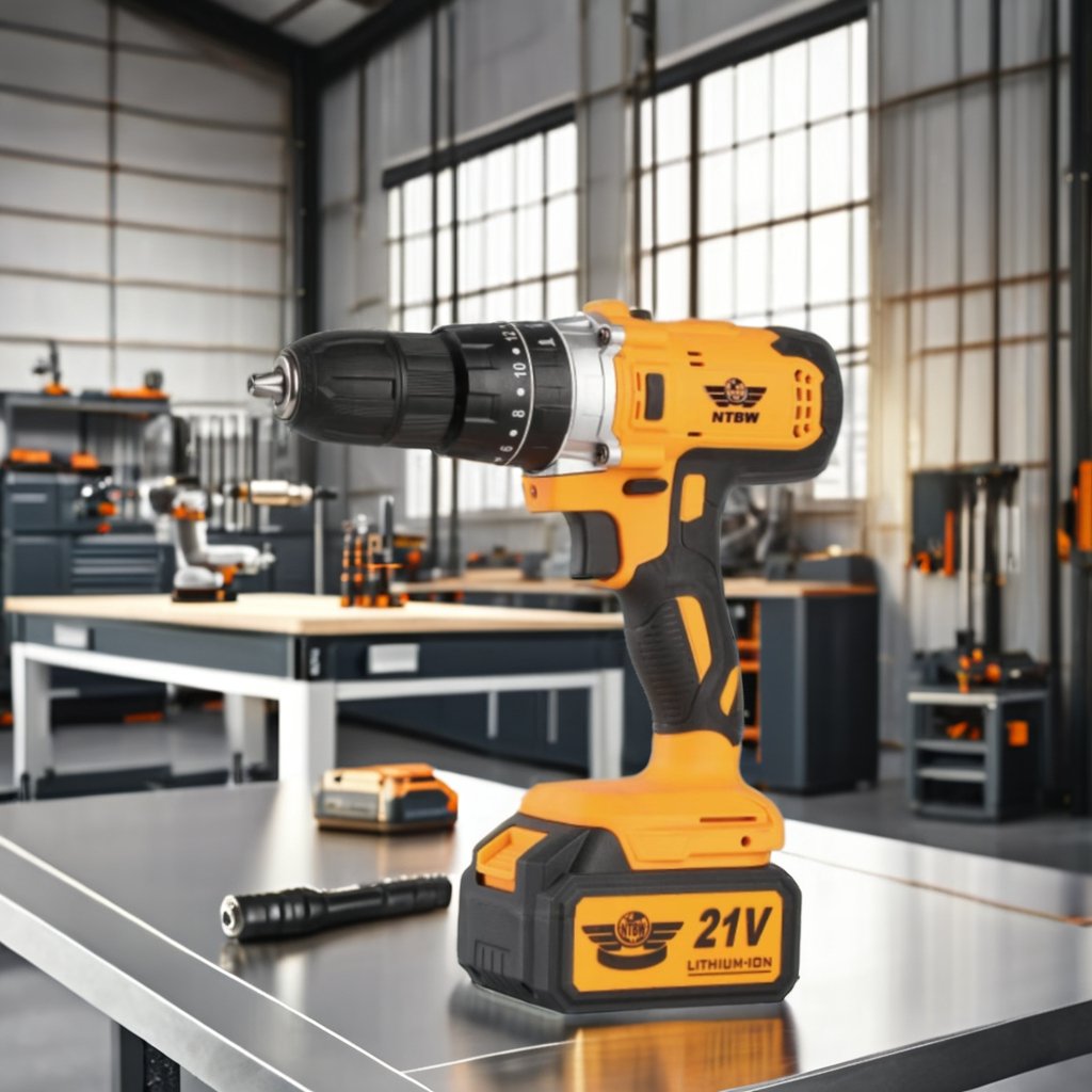 2022 Model 21V Variable Speed Lithium Electric Wood Industrial Drill Accessories Battery Motor Power Source Customized Cordless