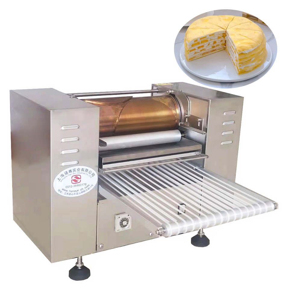 Chinese Electric Automatic Pancake Maker Double Layer Crepe Auto Rotative Cake Making Machine for Making Crepes Pancakes