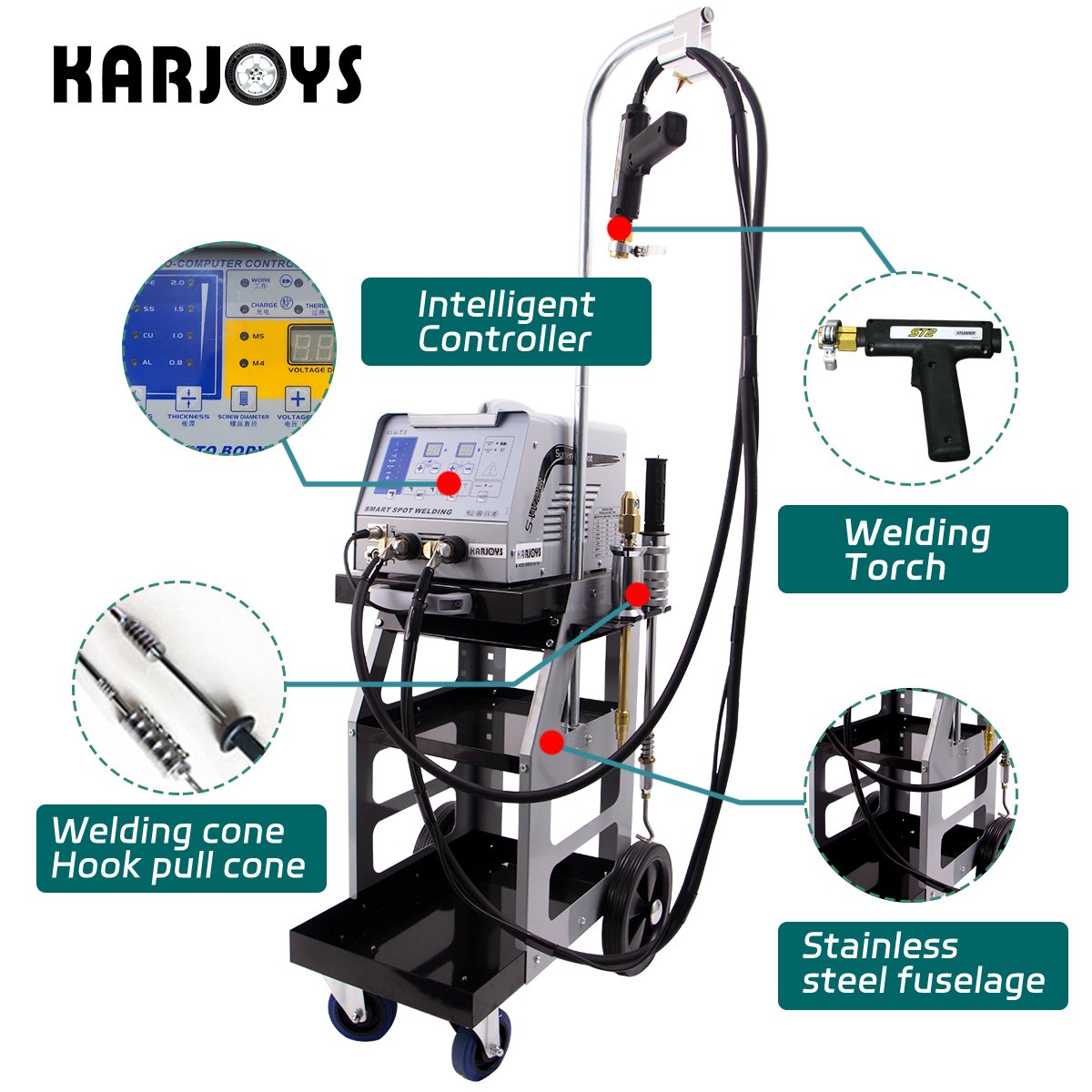 Electric Repair Machine Car Dent Puller Spotter Spot Welding Dent Puller Machine for Car Body