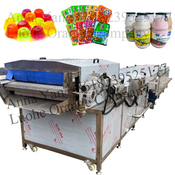 4/5/6meters Long Automatic Pasteurizer Water Bath Bagged Bottle Food Pasteurization Machine/Tomato Paste Bag Pasteurizer