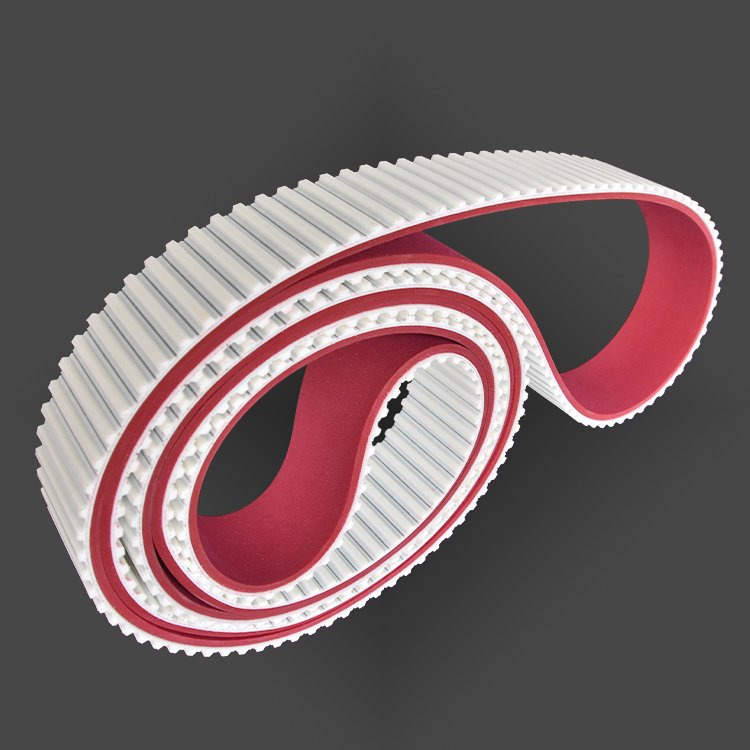 equipment timing belt heat resistant ended pu timing belt t10 3250 red rubber