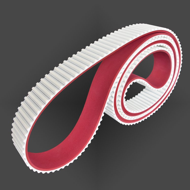 equipment timing belt heat resistant ended pu timing belt t10 3250 red rubber