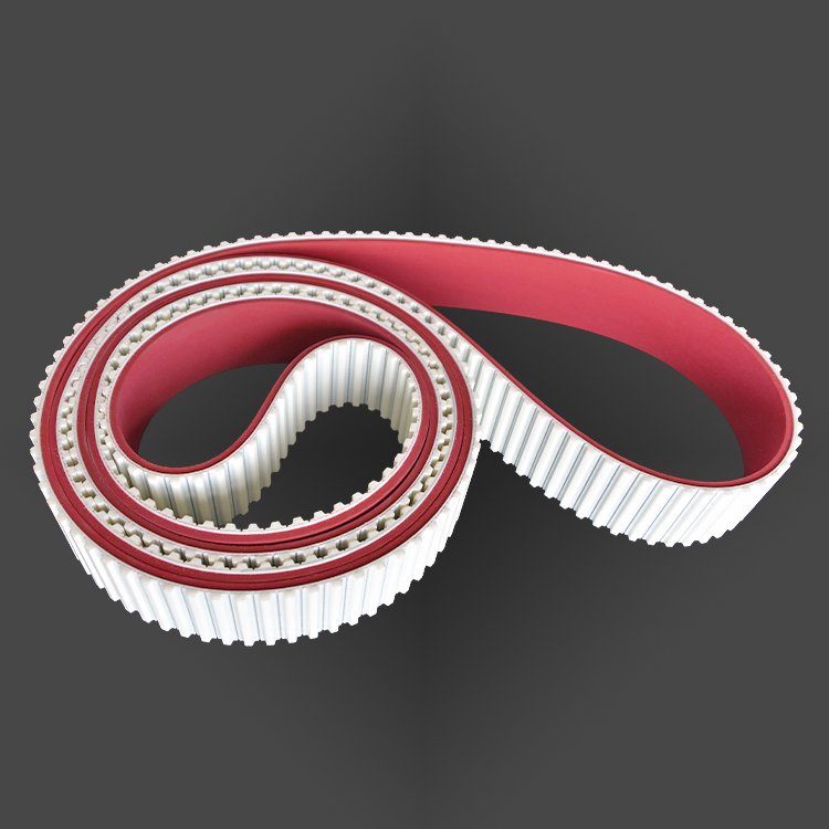 equipment timing belt heat resistant ended pu timing belt t10 3250 red rubber