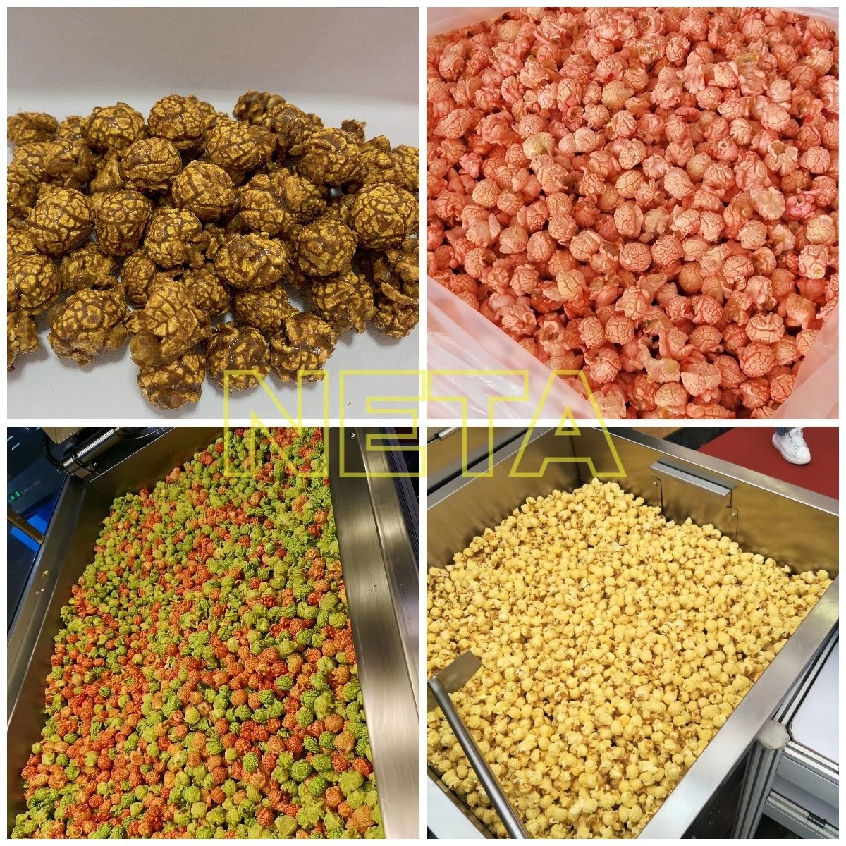 2024 100KG 200KG Chocolate Caramel Spicy Big Popcorn Making Machine Sweet Popcorn Making Machine Covers Coated Popcorn Equipment