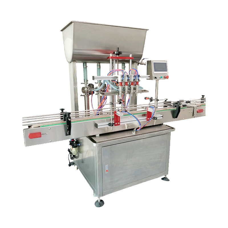 4-head Automatic Linear Piston Quantitative Liquid Pneumatic Honey Paste Filling Machine