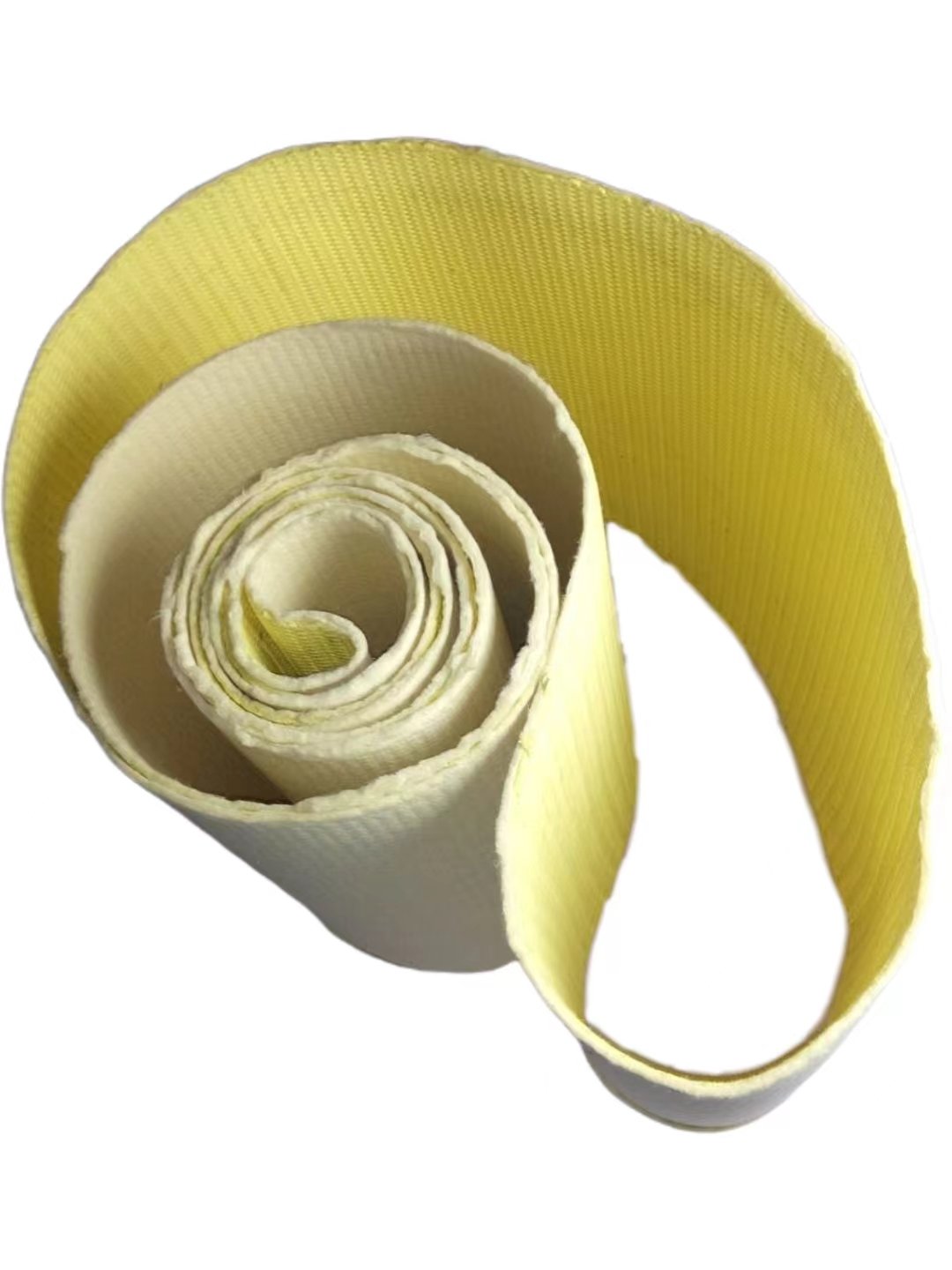 KEVLAR Fiber Hot Rolled Coiling Belt No Joint Kevlar Belt Yellow Seamless Industry Transmission Belt