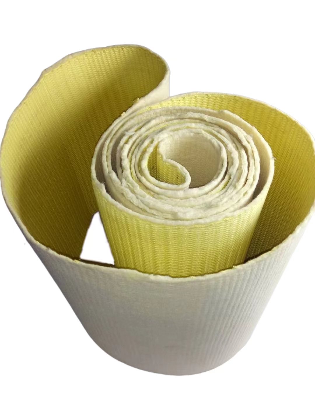KEVLAR Fiber Hot Rolled Coiling Belt No Joint Kevlar Belt Yellow Seamless Industry Transmission Belt