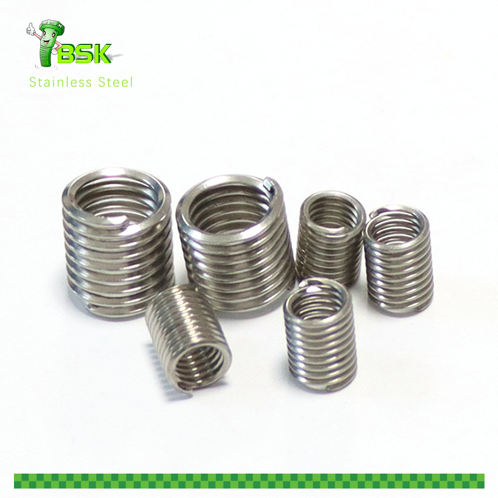 Stainless Steel M6 M8 M10 M12 Tangless Threaded Inserts Thread Coils with Thread Repair Inserts