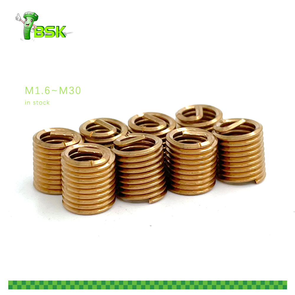 Stainless Steel M6 M8 M10 M12 Tangless Threaded Inserts Thread Coils with Thread Repair Inserts