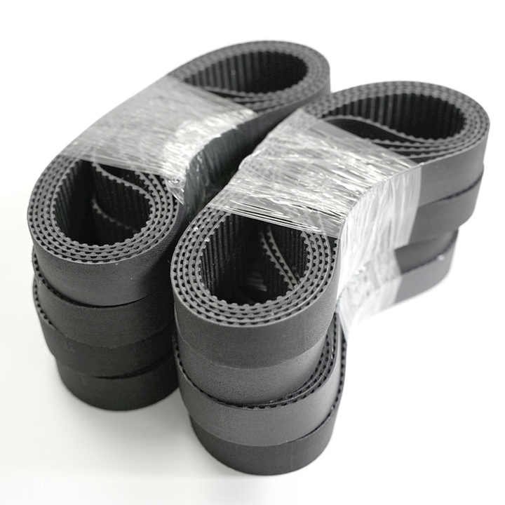 Black polyurethane PU timing belt