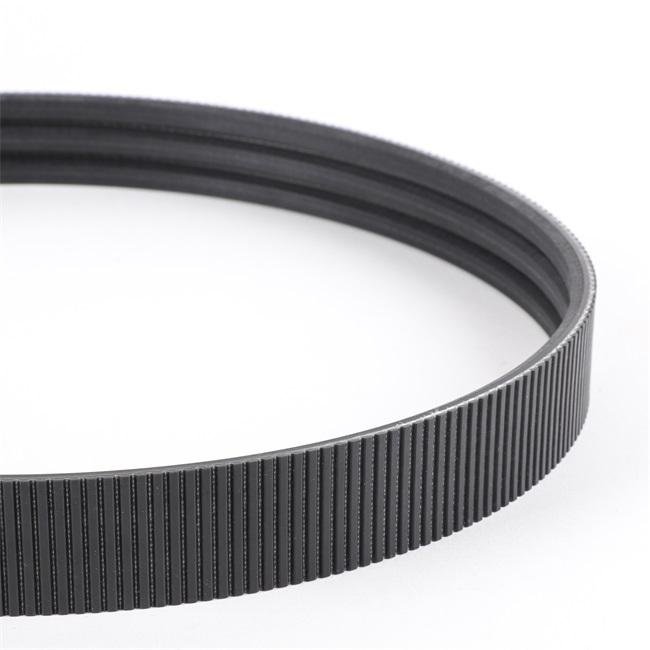 Black polyurethane PU timing belt