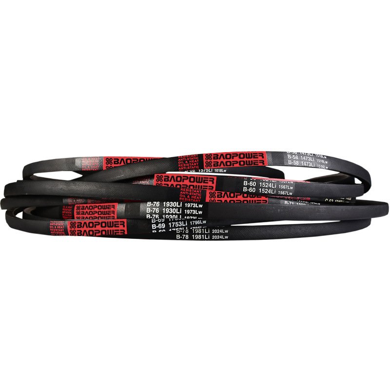 A B C D E Pulley Transmission Triangle V belt Rubber Fan Wrapped Rubber Drive V Belt