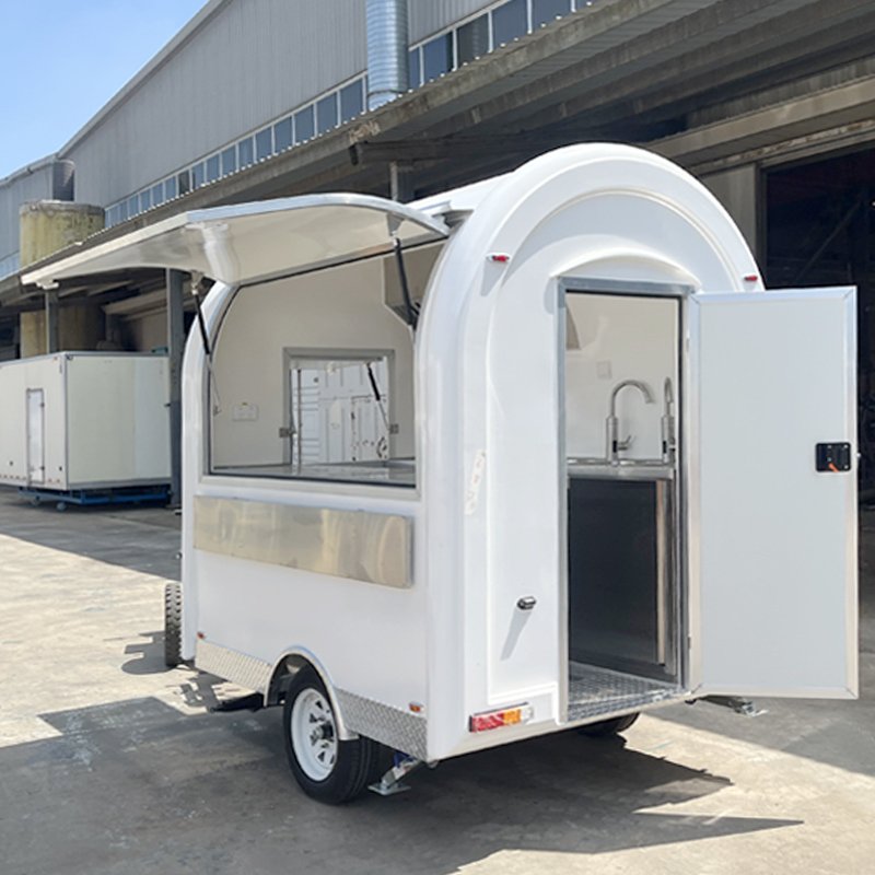 Used Food Trailer Standard Bakery Coffee Cart Street Fast Food Carts Cheap Mobile Food Truck for Sale USA