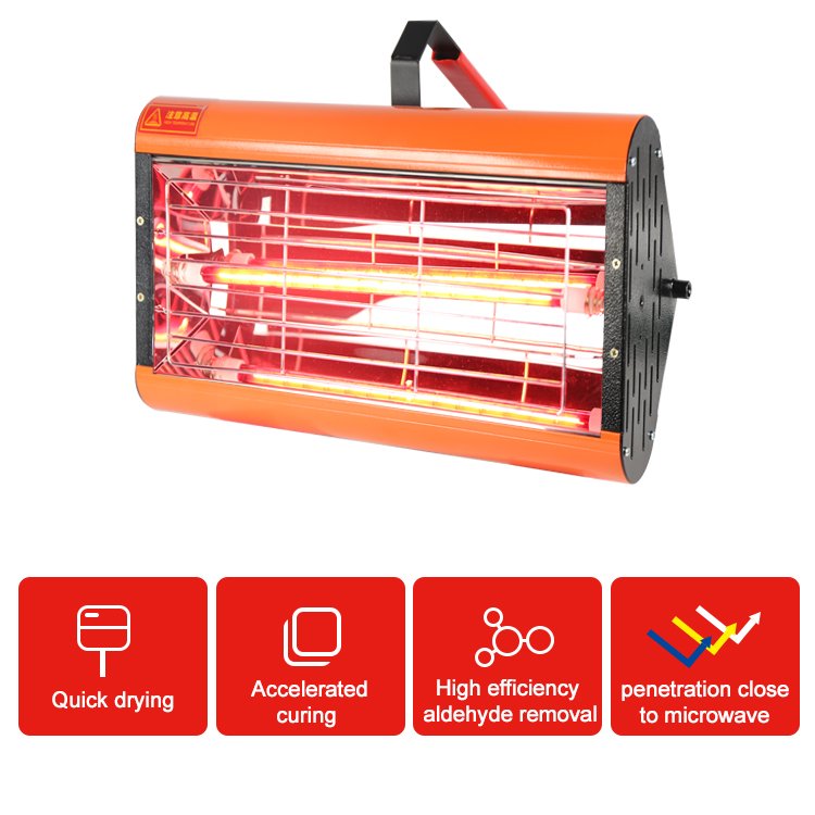 Paint Drying Lights Infrared Heating Car Body Repair Tools Curing Lamp Shortwave Paint Curing Lamp