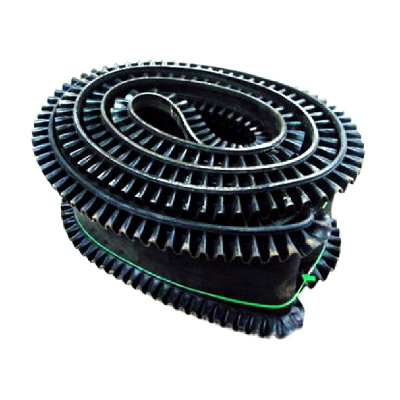 Mobile Conveyor Belt with Cleated Baffle Sidewall for Power Industry