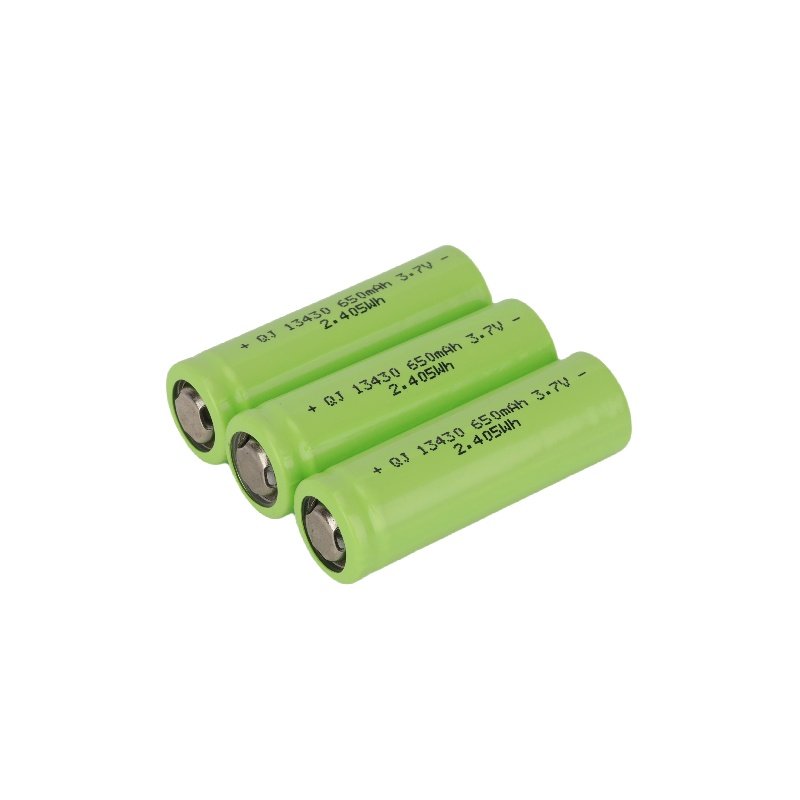 Wholesale 13430 3.7V 650mAh Recycle Cyclic Charging Rechargeable Cylindrical Digital Lithium Li-Ion Batteries Battery Cells