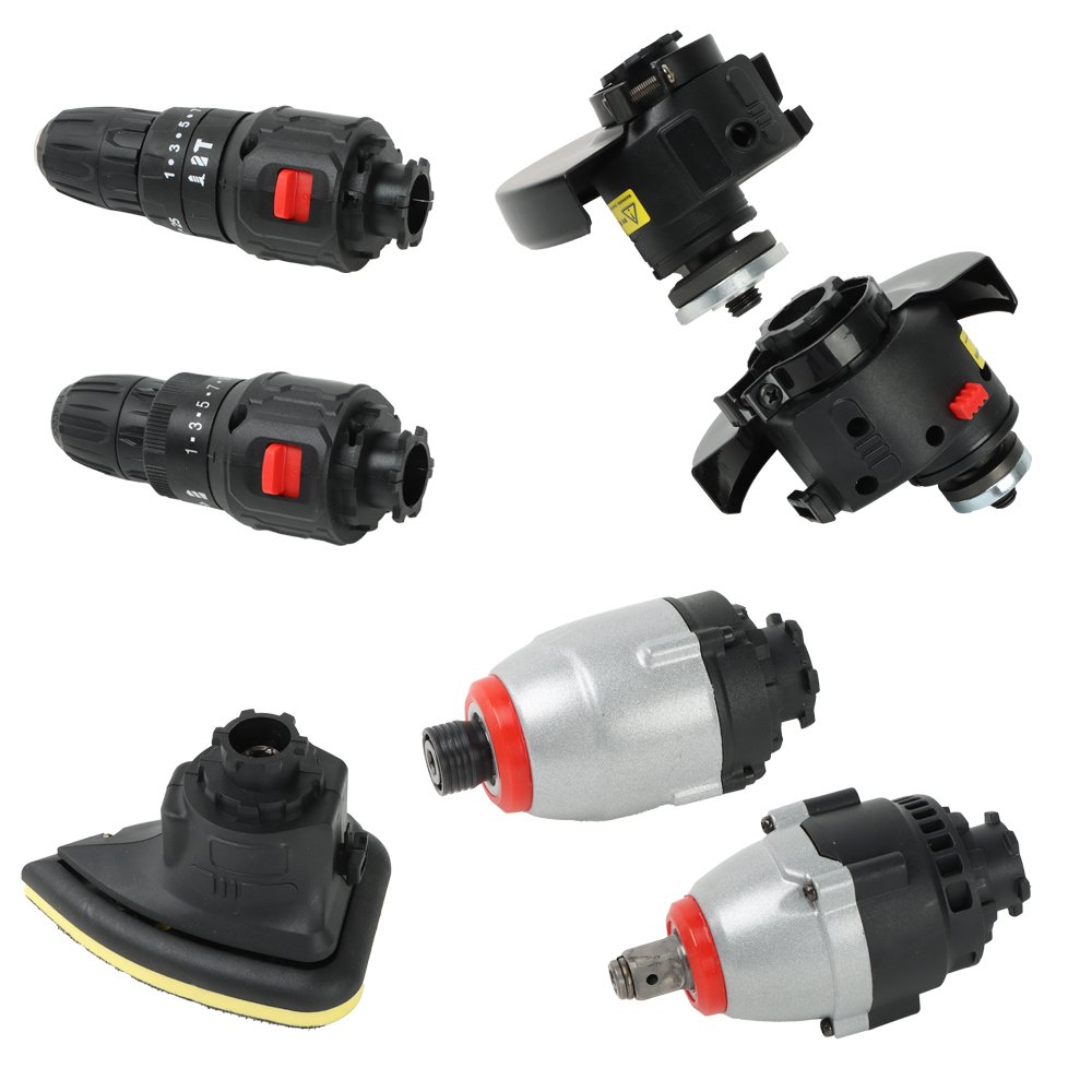 18 IN 1 Multi-Function Power Tools Electric Battery Drill Multi-tool Kits Drill Sets with Quick Lock Accessory Change Button