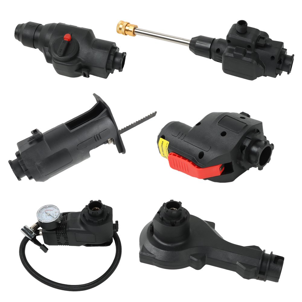 18 IN 1 Multi-Function Power Tools Electric Battery Drill Multi-tool Kits Drill Sets with Quick Lock Accessory Change Button