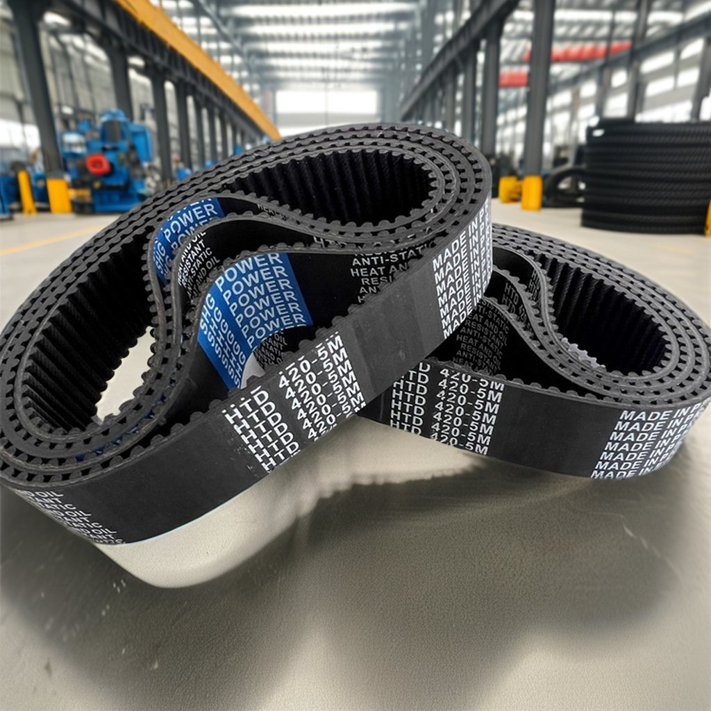 Customized Black High Temperature Resistant Rubber Endless Timing Belt