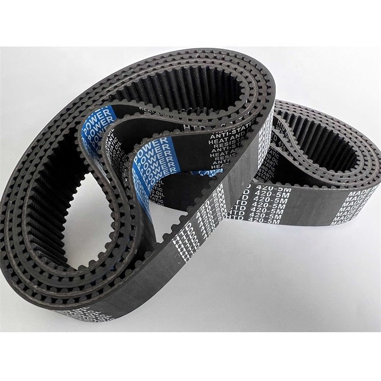 Customized Black High Temperature Resistant Rubber Endless Timing Belt