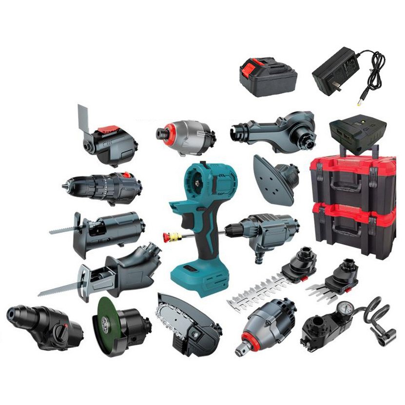Cordless 20V 21V Power Garden Tools Tool Lithium Ion Battery Powered Tool Set