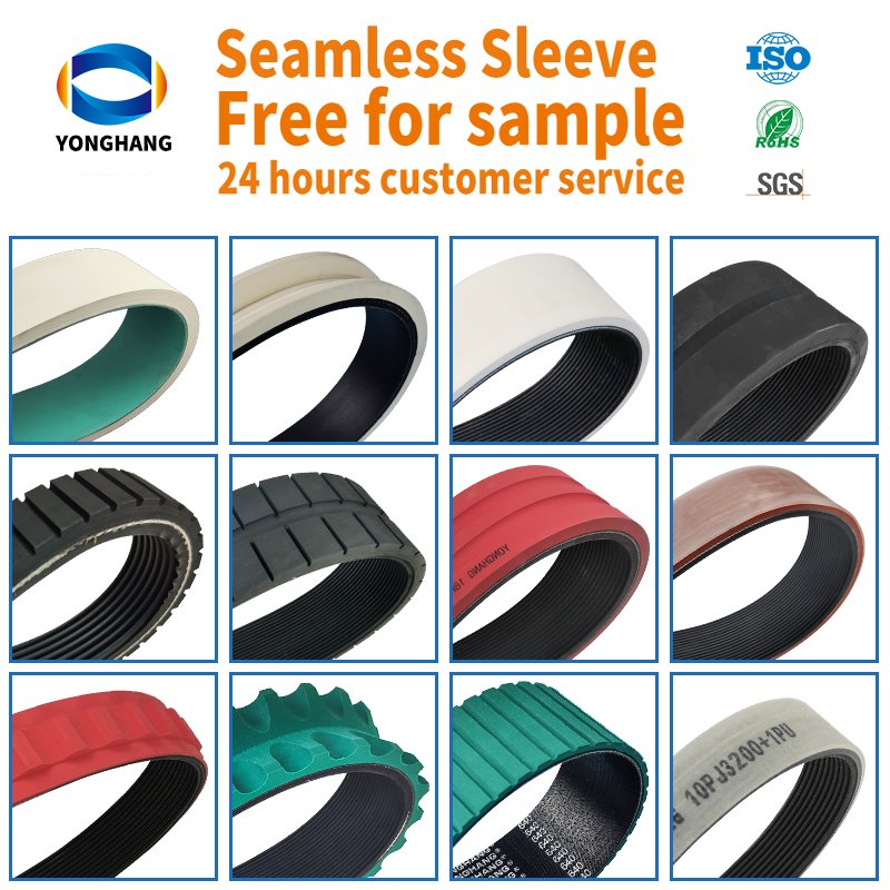transmission pulle haul off belt thicken rubber traction belt drive rubber cable pulling machine belt