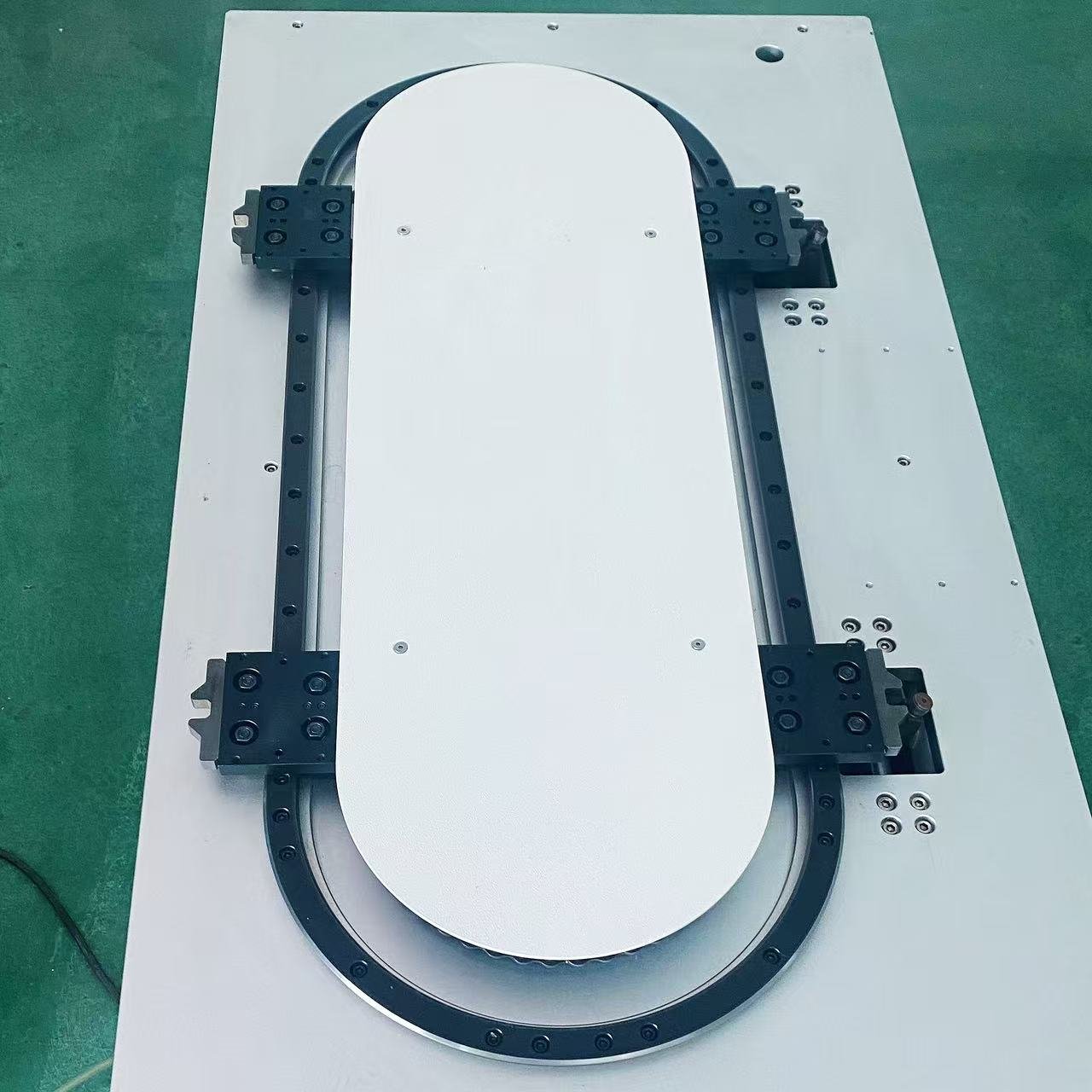 Multi Station Curved Rail And Conveyor For Material Circulation And Distribution In The Automotive Assembly Line