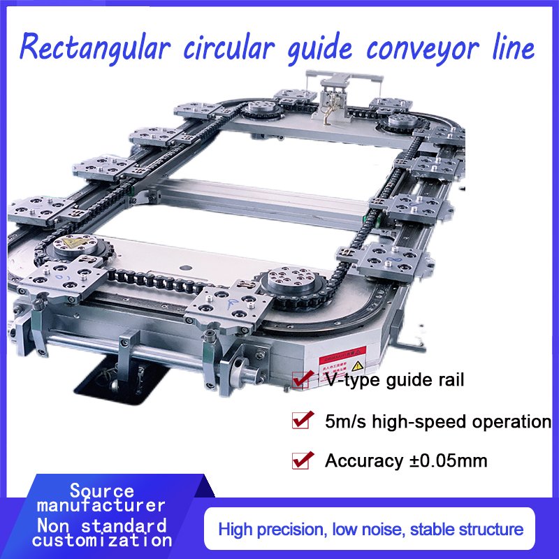 Multi Station Curved Rail And Conveyor For Material Circulation And Distribution In The Automotive Assembly Line