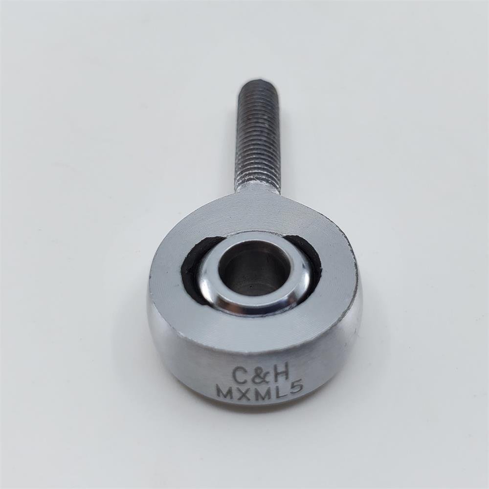 MXMR5 Chromoly Joint, 5mm Metric Male Racing Heim Joint, Right Hand Loader Slot Rod End, 5mm Hole, M5x0.8 Thread