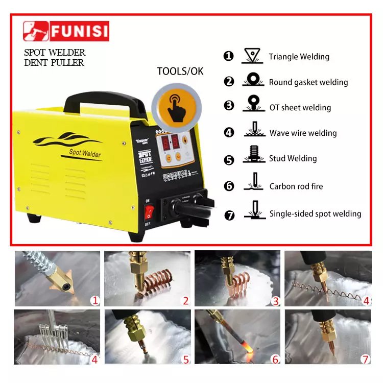 FUNISI Dent Puller Automotive Dent Puller Car Body Repair Equipment Auto Body Repair Tools 90E