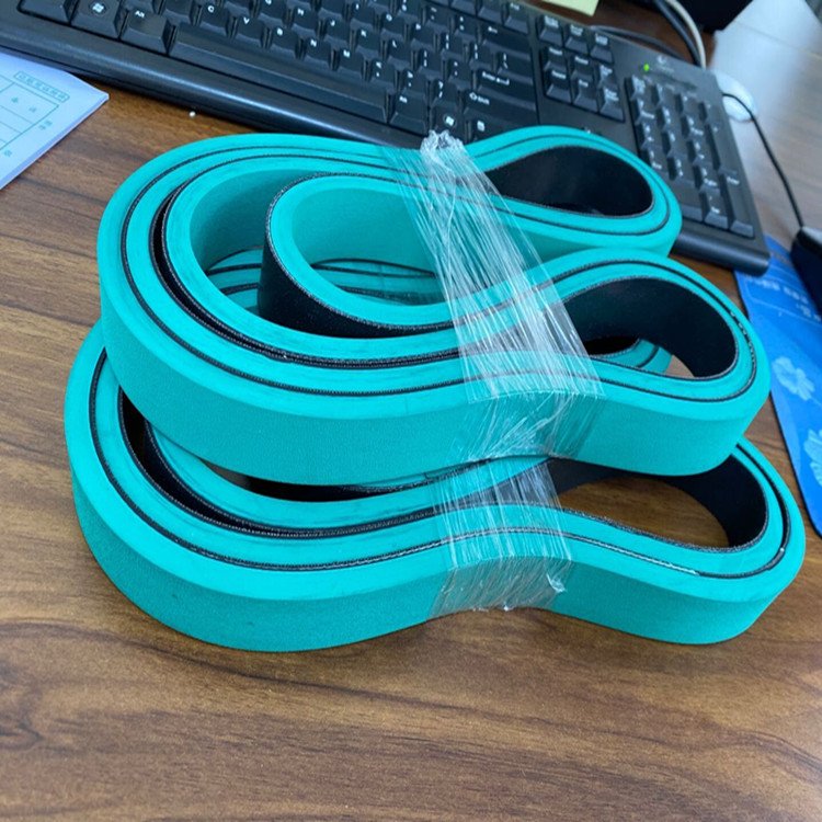 hot selling green rubber transmission belt for folder gluer