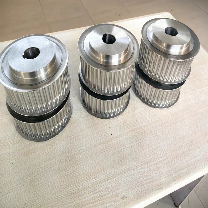 Customized Mechanical Transmission Group With 45 Steel And Aluminum Combination Synchronous Wheels8m 5m 14m T2.5 T5 T10 T20