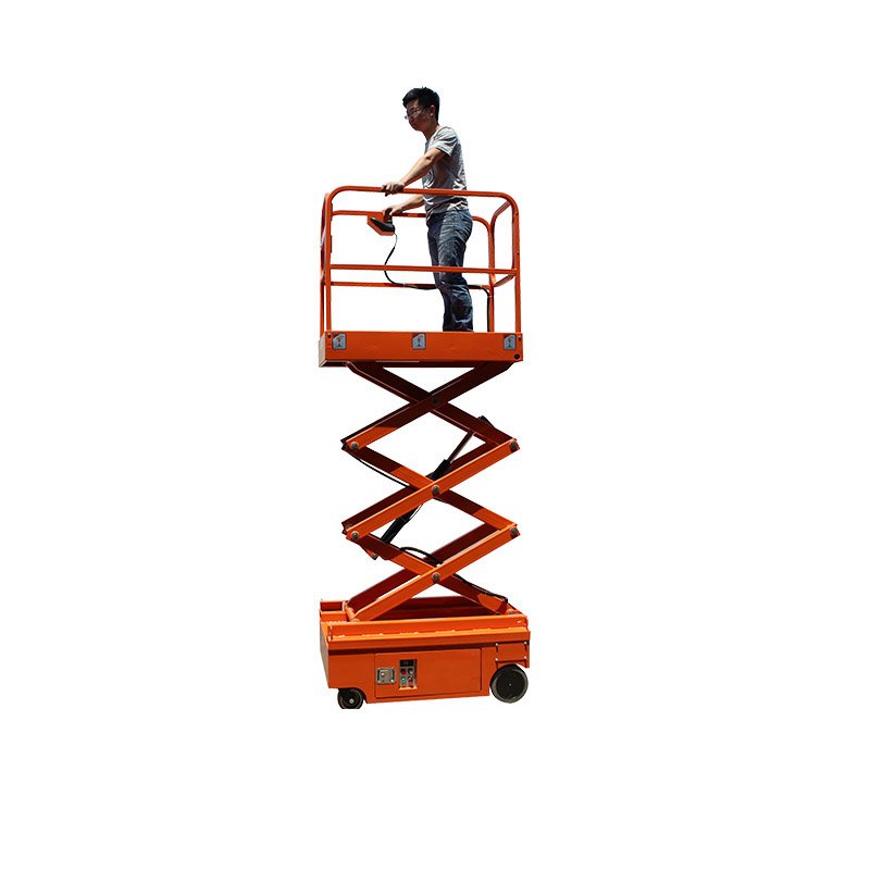 Traceless Tire Mini Body Easy Operation Machines Man Driven Scissor Lifter With CE Certificate