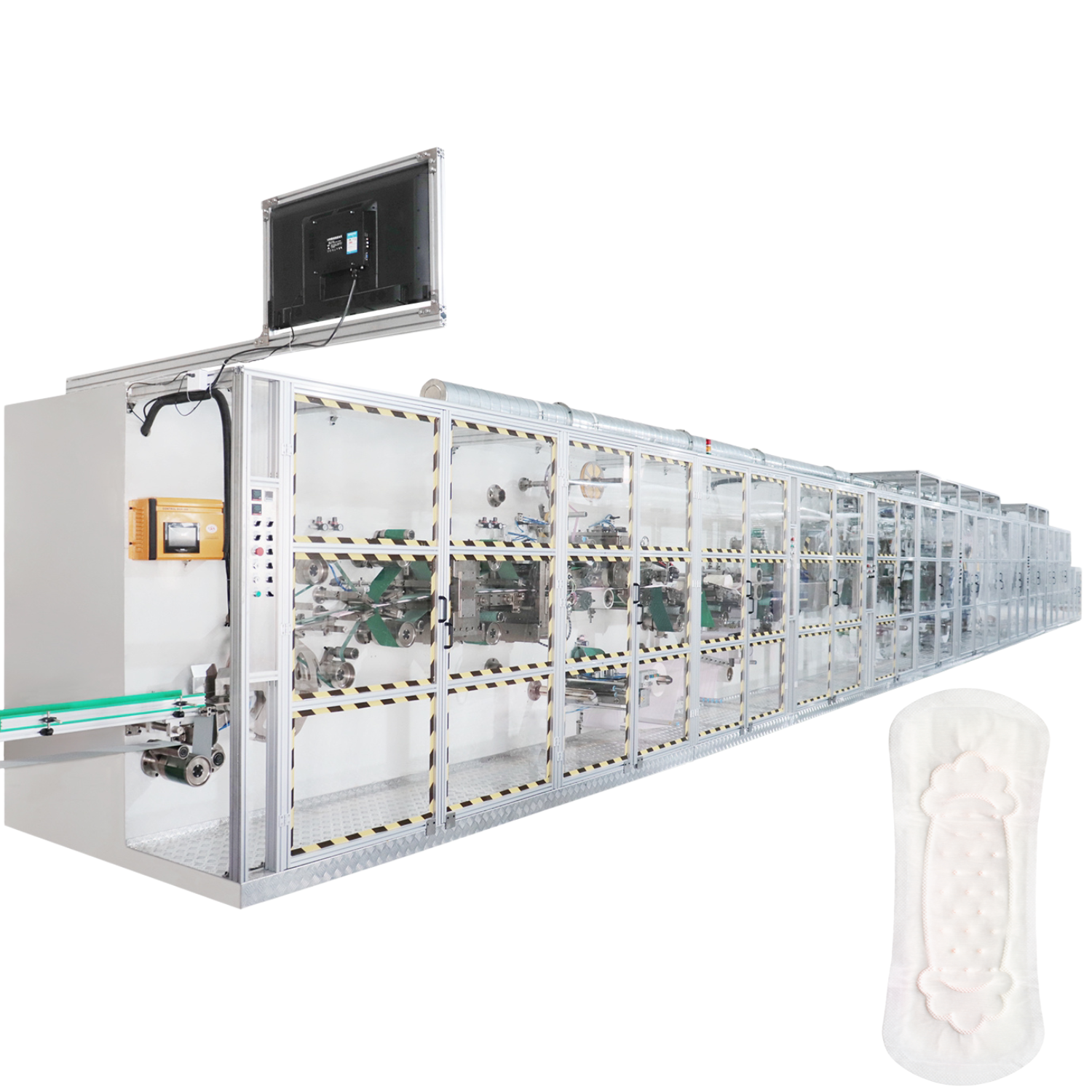 Shengquan Semi Automatic Full Auto Sanitary Pad Production Line Sanitary Napkin Making Machine