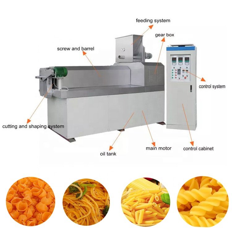 250kg/h Spaghetti Noodles Pasta Making Machine Vermicelli Macaroni Production Line Italy Noodles Maker Equipment