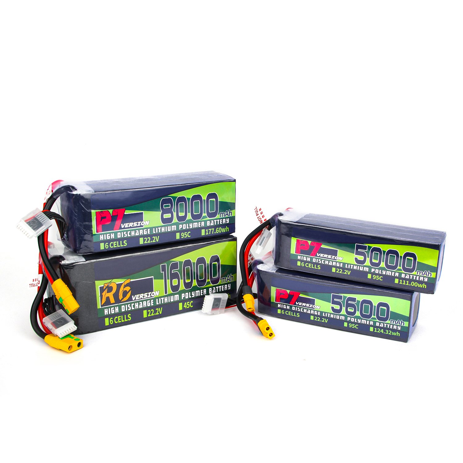 High Quality Lipo battery 6S 22.2V 5000/5600/8000/16000mAh 95C 45C 6S1P RC Battery with XT60 XT90-H Plug Accessories
