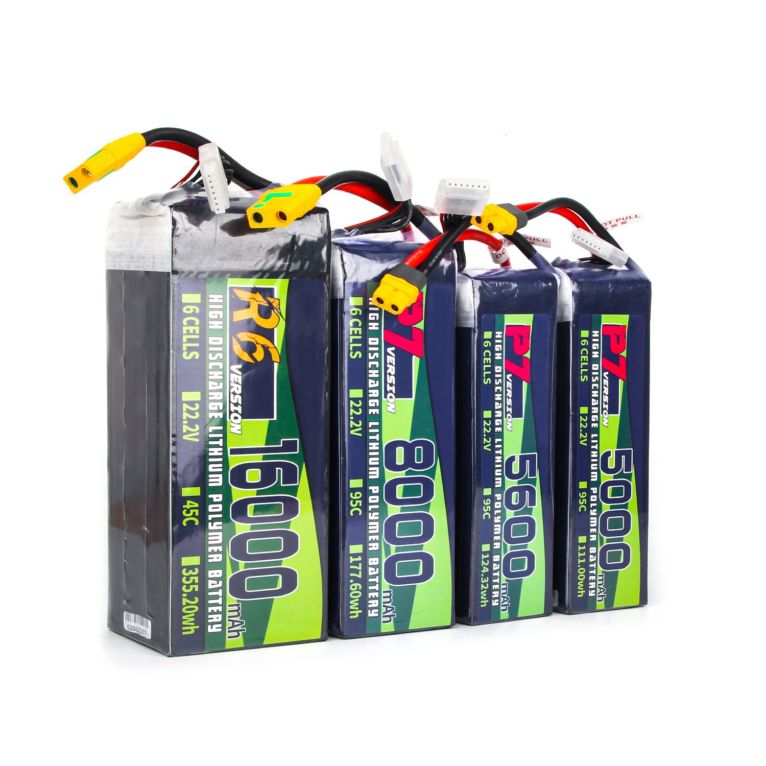 High Quality Lipo battery 6S 22.2V 5000/5600/8000/16000mAh 95C 45C 6S1P RC Battery with XT60 XT90-H Plug Accessories