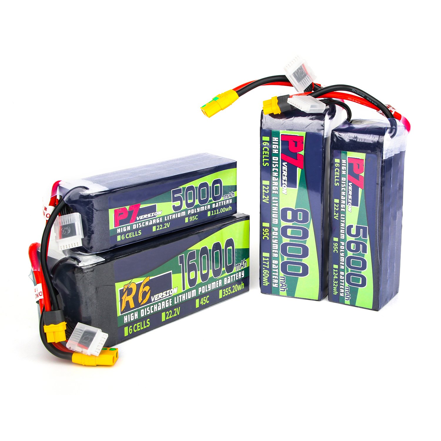 High Quality Lipo battery 6S 22.2V 5000/5600/8000/16000mAh 95C 45C 6S1P RC Battery with XT60 XT90-H Plug Accessories