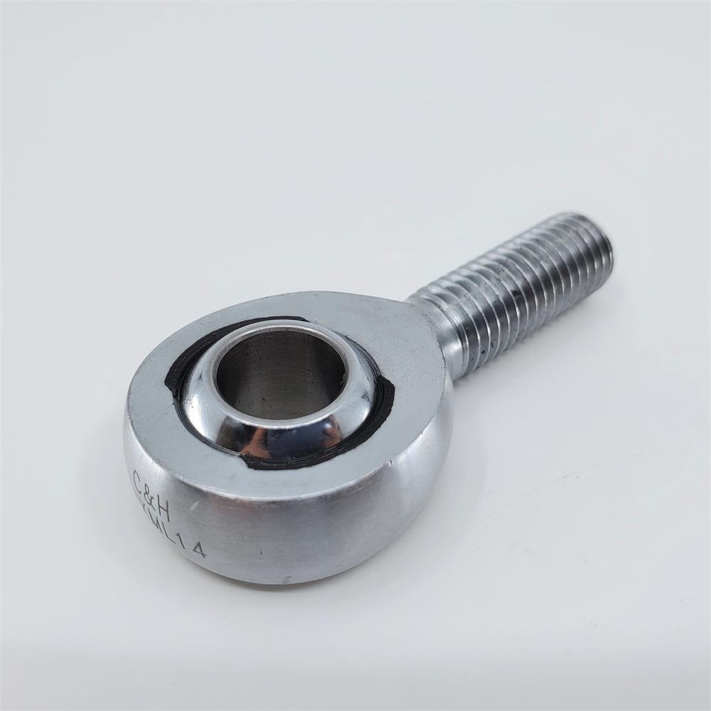 MXMR14 Chromoly Joint, 14mm Metric Male Racing Heim Joint, Right Hand Loader Slot Rod End, 14mm Hole, M14x2.0 Thread