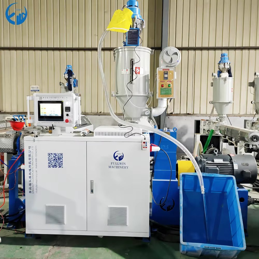 Washing Machine air Conditioner Drainage Flexible EVA PE Corrugated Hoses Making Extrusion Machine with PLC Auto Control