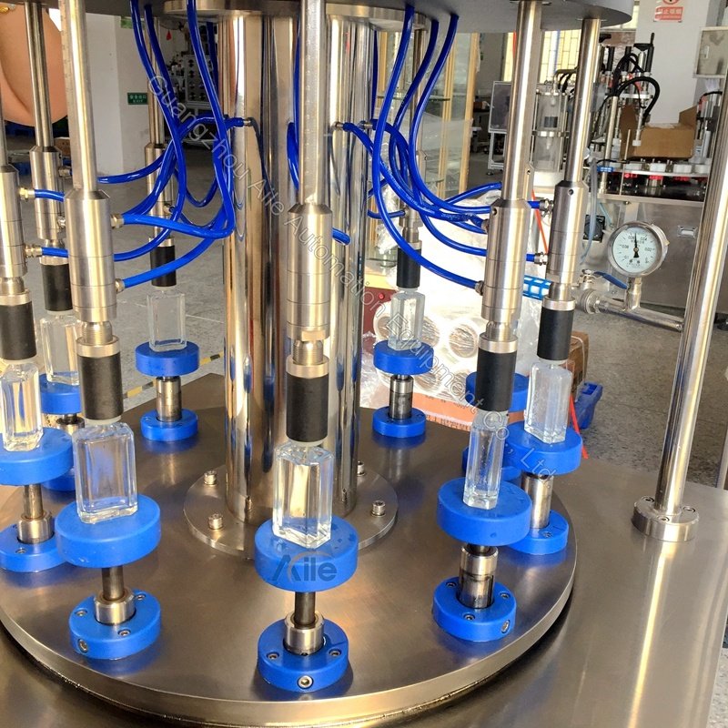 10 Head Rotary Perfume Liquid Spray Bottle Automatic Filling Machine Making Line Toner Cologne Perfume Filling Machine