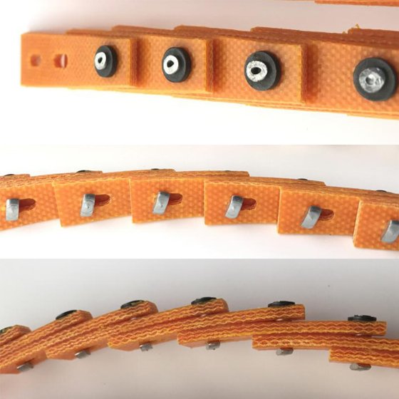 Oil Corrosion Resistant Low Vibration Running Smooth PU Power Twist Link Belt Z10 - 3/8" Twist Lock belt for band or table saw
