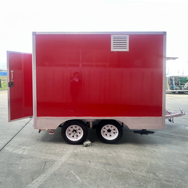 10FT Food Truck Manufacturers Hot Selling Ice Cream Hotdog Cart Mobile Kitchen Taco Pizza BBQ Truck Food Trailer for Sale in Usa
