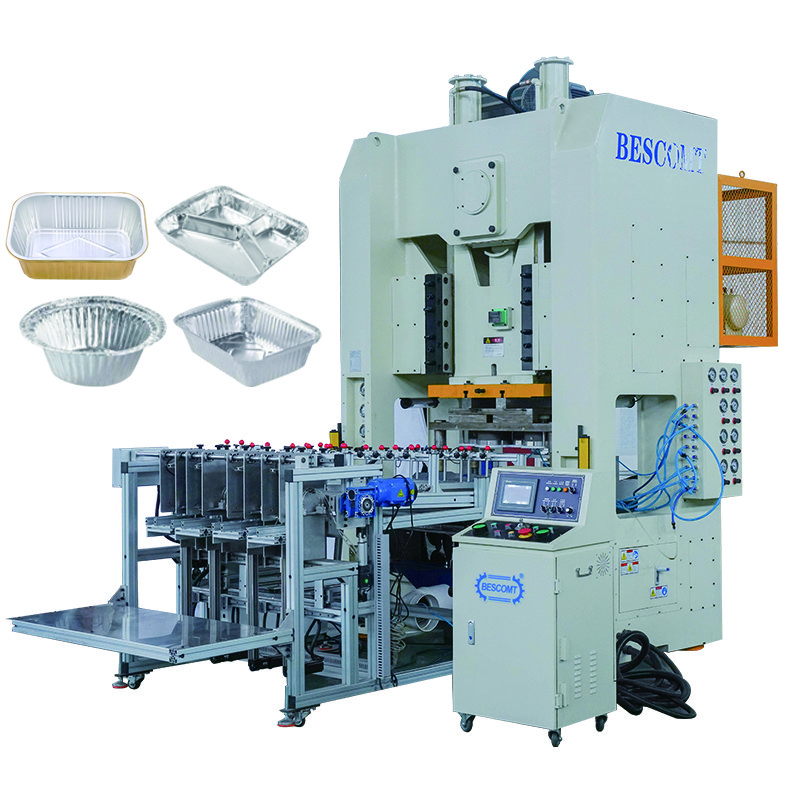 Middle-east Hot Selling Aluminum Foil Restaurant Takeaway Container Making Punching Machine