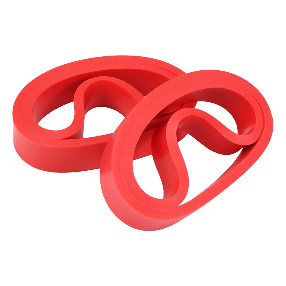 Industrial vulcanized antistick and heat resistant 35A seamless red silicone ring