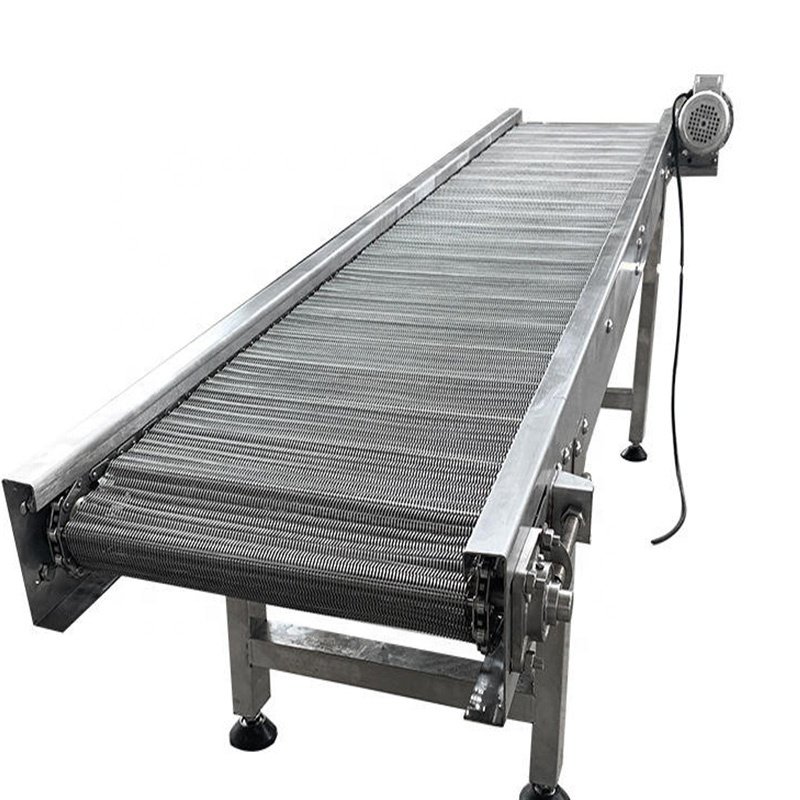 Food Processing Industrial Ozone Sterilization Air Bubble Fruit/Vegetable Washing Wire Mesh Conveyor
