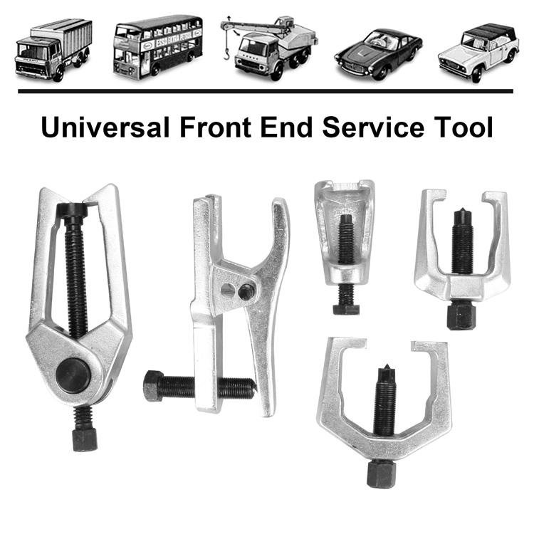 5pc Auto Garage Mechanics Front End Service Tool Set Ball Joint Separator Pitman Arm Puller Tie Rod Gear Puller